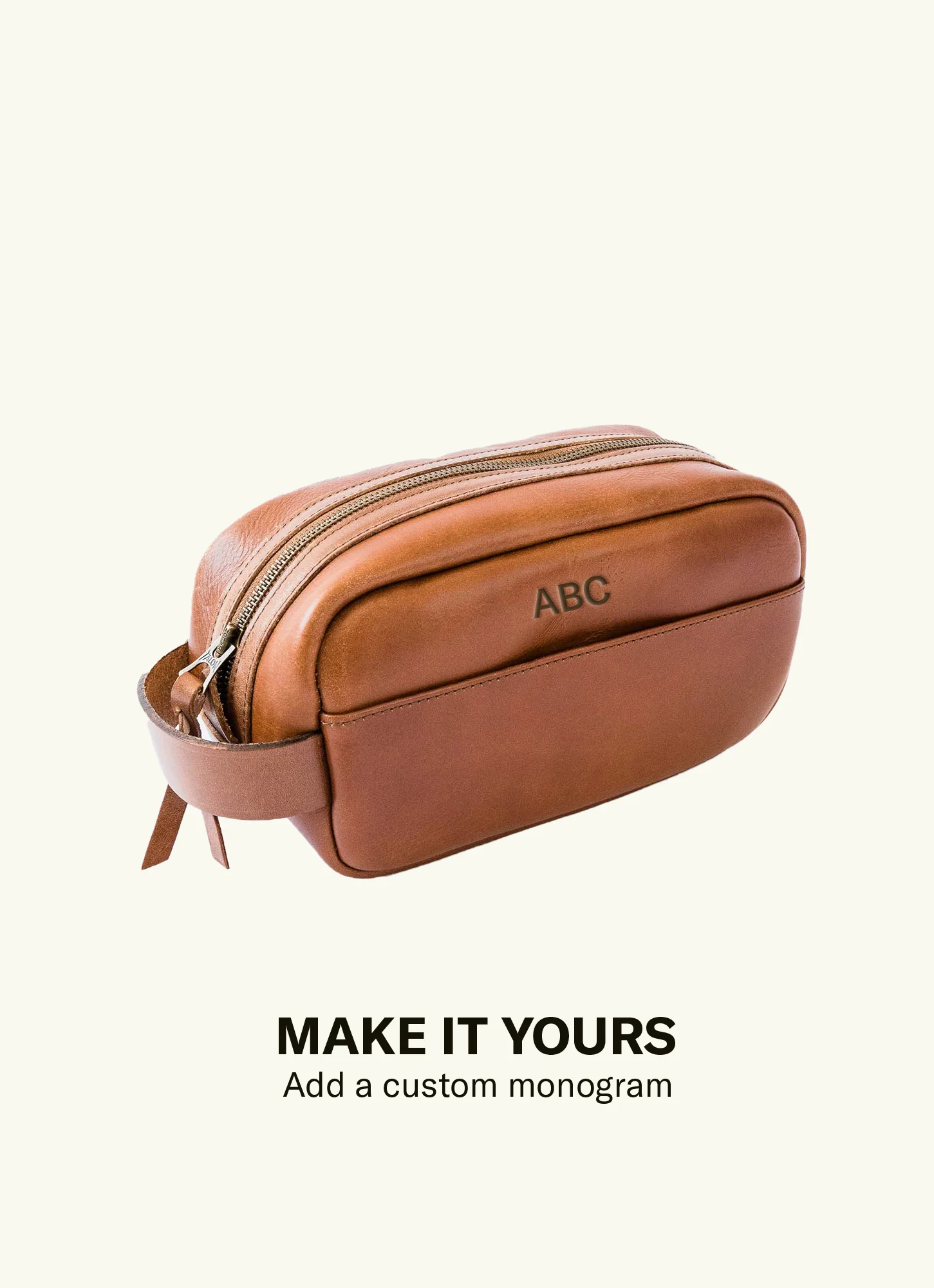Leather Dopp Kit view 4