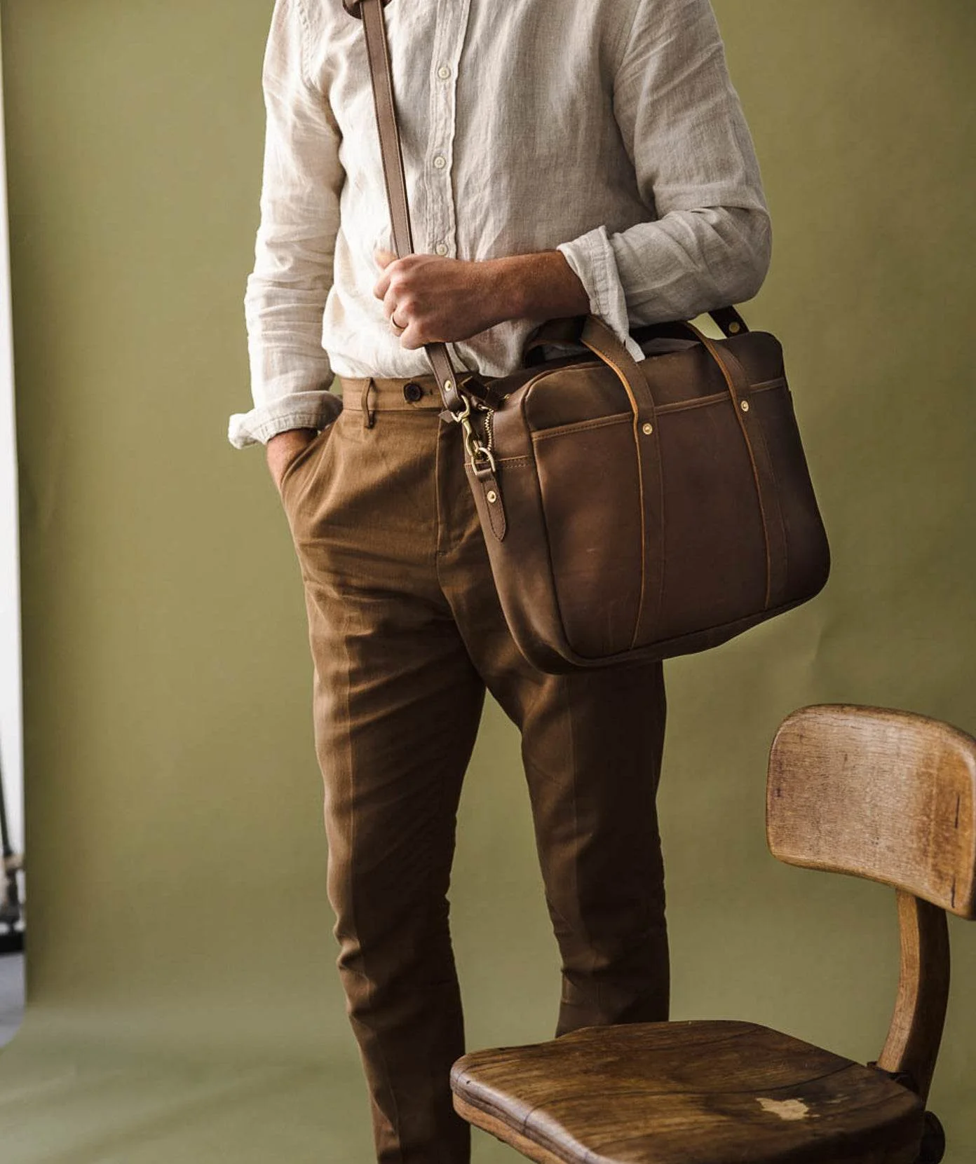 The Woodward Briefcase alternate view
