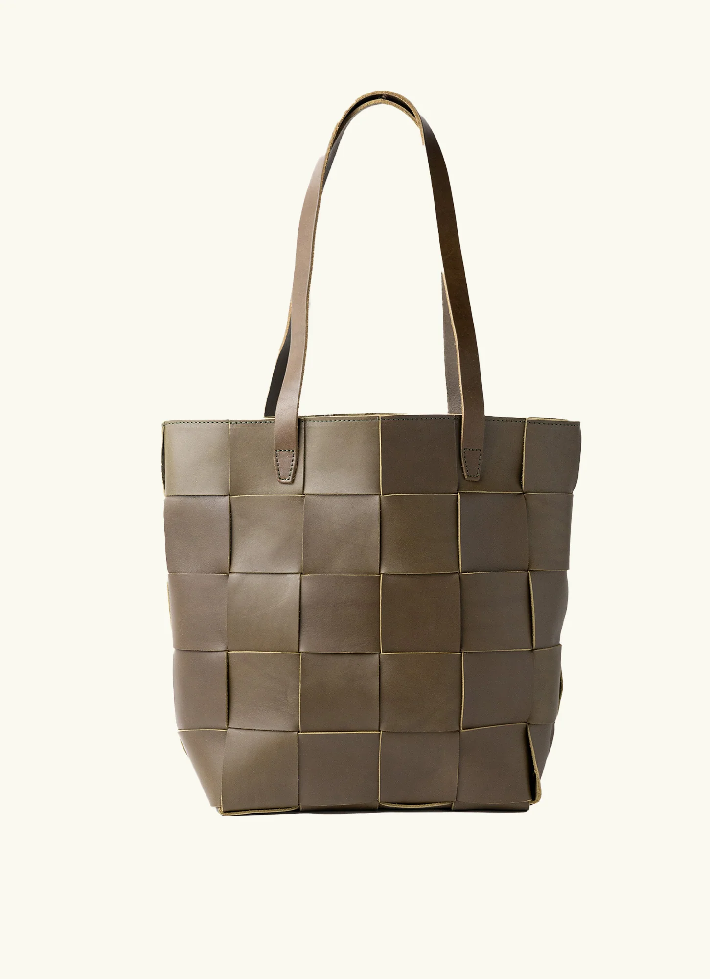 Woven Leather Tote view 4
